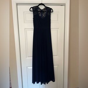 Navy formal maxi dress